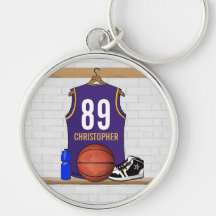 Jersey personalizado del baloncesto (PÁGINA) Llavero Personalizado