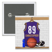 Jersey personalizado del baloncesto (PÁGINA) Pins
