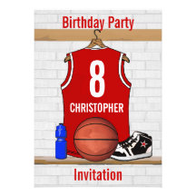 Jersey rojo personalizado del baloncesto comunicado personalizado