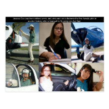 Jessica $cox - aeroplano de la mosca del primer pi tarjeta postal