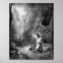 Jesucristo en el jardín poster