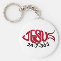 Jesus24-7-365 Llavero Personalizado
