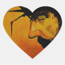 Jesús blood.jpg pegatina de corazon personalizadas
