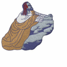 Jesús de rogación polos embordados manga larga