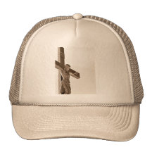 Jesús en la cruz gorros bordados