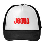 Jesús en rojo gorros bordados