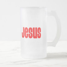 Jesús en rojo tazas
