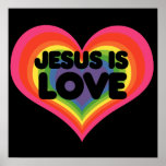 Jesús es amor posters