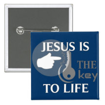 JESÚS ES LA LLAVE A LA VIDA PINS