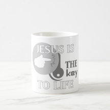 JESÚS ES LA LLAVE A LA VIDA TAZAS DE CAFÉ