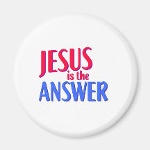Jesús es la respuesta imán de frigorífico