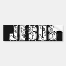 JESÚS ES SEÑOR ETIQUETA DE PARACHOQUE