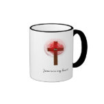 Jesús está en mi corazón tazas