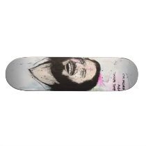 Jesús feliz patineta