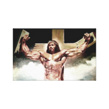 Jesús fuerte impresion de lienzo