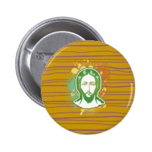 Jesús hace frente a la Línea Verde enfocada Pins