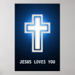 JESÚS LE AMA - poster cristiano