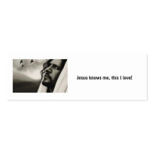¡Jesús me conoce, éste amor de I! Plantilla De Tarjeta De Visita