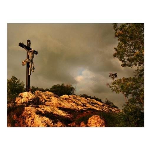 Jesús murió en la cruz tarjetas postales