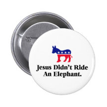 Jesús no montó un elefante pin