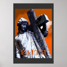 Jesús que lleva la cruz posters