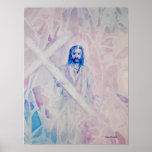 Jesús "toma su impresión de la cruz" - poster