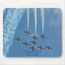 Jets subsónicos Mousepad de los Snowbirds del prof Tapetes De Raton