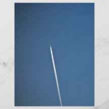 Jety que cae una estela de vapor flyer personalizado