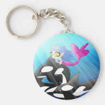 Jinete de la ballena llaveros personalizados
