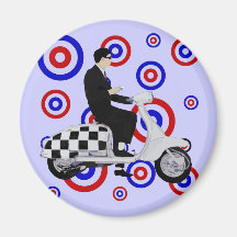 Jinete de la vespa de la MOD del control de los añ Iman