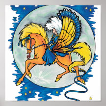 jinete de noche de Pegaso Impresiones
