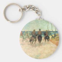 Jinete en la playa - Paul Gauguin Llaveros Personalizados