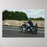 Jinete fresco de la autopista poster