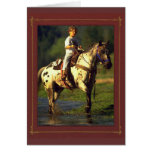 Jinete NoteCards del caballo Tarjetas