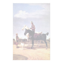 Jinetes con dos caballos de Wilhelm Von Kobell Papeleria