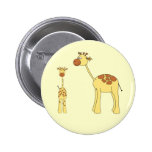 Jirafa del bebé y del adulto pins