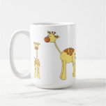 Jirafa del bebé y del adulto taza