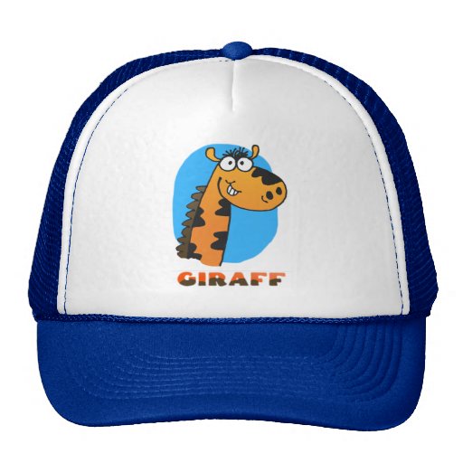 Jirafa divertida gorros bordados