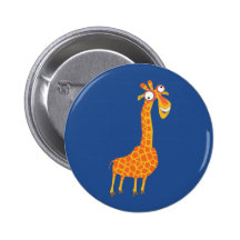Jirafa divertida pins