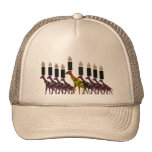 Jirafa Hannukah Menorah Gorros Bordados