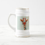 Jirafa que mira a escondidas ambarina Stein Taza De Café
