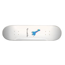 Jirafa rosada y azul patines 