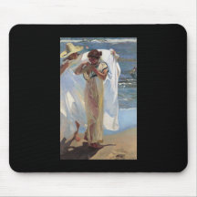 Joaquín Sorolla y Bastida después del baño Tapetes De Ratón