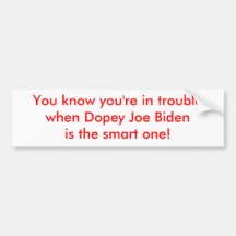 Joe Biden narcotizado es el elegante Pegatina De Parachoque