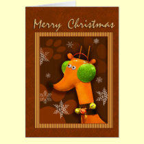 Joe la tarjeta de Navidad del perro del navidad tarjetas