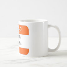 Joe la taza del naranja del fontanero
