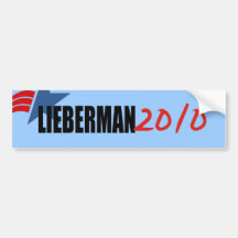 JOE LIEBERMAN ETIQUETA DE PARACHOQUE