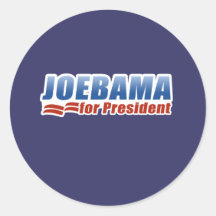 Joebama para el presidente pegatinas redondas
