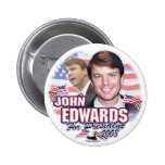 John Edwards para el presidente 2008 botón Pin