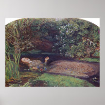 John Everett Millais Ofelia Poster